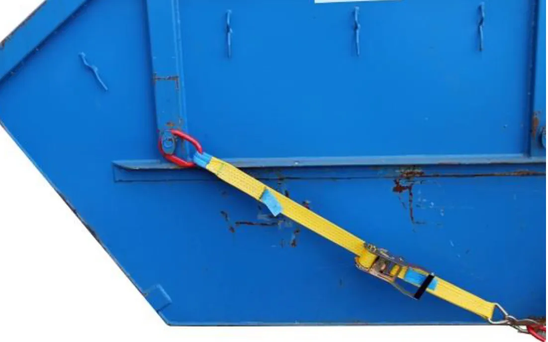 Containerzurrung  mit Ring 2,50m  -  Druckratsche