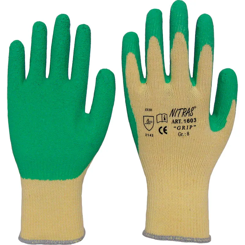 Strickhandschuh mit Latexbeschichtung